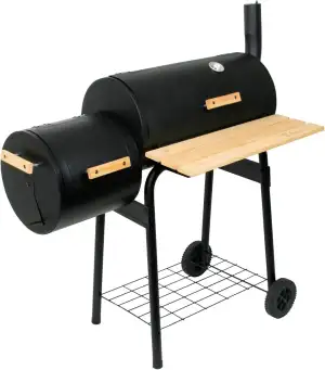 BBQ-Toro BBQ Smoker Grill, Holzkohle mit Feuerbox, Kombination, Grillwagen Holzk