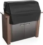 BBQ Grill Abdeckung Outdoor Wasserdicht Eingebaute Grill Top Abdeckung Integrierte Grillabdeckung Wetterfest Grill Abdeckhaube Anti-UV BBQ Abdeckung Mit Aufbewahrungstasche Für Die Meisten Gasgrill