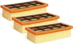 3 Stück KFI 7420 Flachfaltenfilter Set für Kärcher Asche- und Trockensauger AD 2, AD 2 Battery, A...
