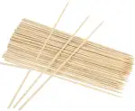 100 Stück Grillspieße aus Bambus, lange Holzspieße Bambusspieße zum Aufspießen von Fleisch, Gemüse und Früchten, 20cm x 3mm