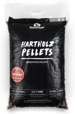 BURNHARD® Holzpellets 10 kg, Grillpellets für Pizzaofen, Pelletsmoker & Gasgrill - Hickory