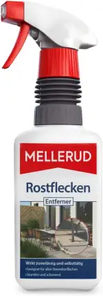Mellerud Rostflecken Entferner | 1 x 0,5 l | Effizientes Spray gegen Rostflecken auf Allen Steinoberflächen im Innen- und Außenbereich