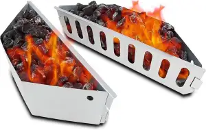 GFTIME Holzkohlekörbe für Weber Holzkohlengrills von 47, 57, 67cm, Char-Basket f