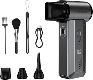 Minthouz Elektrische Staubgebläse Druckluftspray, 180000 U/min Electric Air Duster Wiederaufladbare 