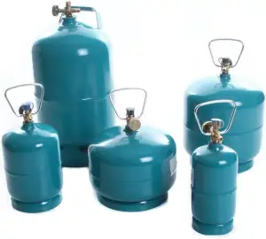 rg-vertrieb Leere befüllbare Befüllbare Propangasflasche für Camping & Grill Gas