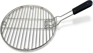 Hochwertig verarbeiteter, rundförmiger Grillrost Grillgitter aus 304 Edelstahl Ø