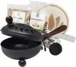 Räucherpfanne Set Stern 6 teilig - Räuchergefäß zum Räuchern von Weihrauch, Harzen, inkl. Weihrau...
