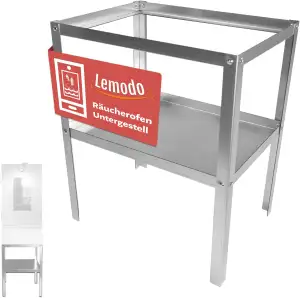 Lemodo Untergestell für Räucherofen aus legiertem Stahl, stabiler Tisch für Kalt