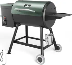 Elektrischer Pelletgrill, 456 SQ, Kochbereich, Pelletsmoker mit automatischer Zu