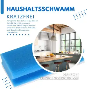 10er Set Kratzfreier Putzschwamm, Soft, waschbar, Topfschwamm, Spülschwamm, Haus