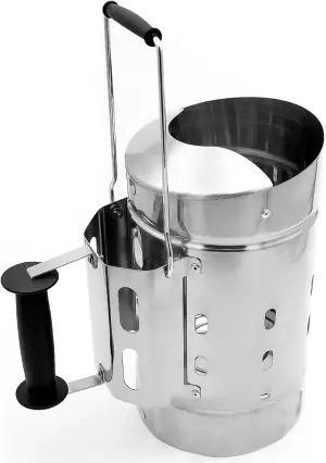 BigDean XXL Anzündkamin in extra robuster Edelstahl Qualität