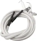 Keramik-Zündelektroden-Set, 2 Stück, 700 mm, für Zünddraht für Gasgrill für Brenner 2251298 2251398 219798 221901