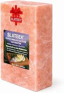 Himalaya Salzstein Massiv XL 20x10x5 cm (2,5 KG Premium Stärke) - Große Salzplatte zum Grillen & ...