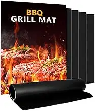 BBQ Grillmatte für Gasgrill | 5er Set Grillmatten Teflon Grillplatte,Antihaft Gr
