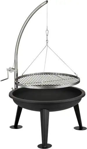 ACTIVA Schwenkgrill Merlin I Premium Feuerschale mit Grillrost inkl. hochwertige