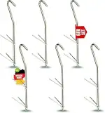 Zite Fishing Räucherhaken-Fisch Set V-Form [6,12,18 Stück im Set] auch Fleisch, Käse & Mehr räuch...