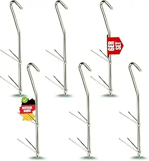 Zite Fishing Räucherhaken-Fisch Set V-Form [6,12,18 Stück im Set] auch Fleisch, 