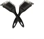 Grillbürste 2 Stück 3IN1 Edelstahl Grillreinigungsbürste mit Schaber, Grillreinigungsbürste mit e...