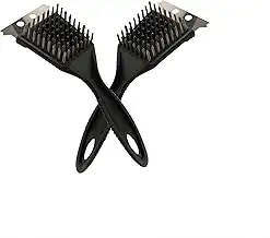 Grillbürste 2 Stück 3IN1 Edelstahl Grillreinigungsbürste mit Schaber, Grillreini