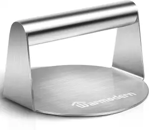 Warmodern Burgerpresse, 5,5 Zoll Round Edelstahl Smash Burger Press, Professionelles Edelstahl Bu...