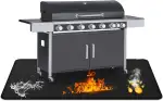 120x175 cm Feuerfeste Unterlage, Hitzeschutzmatte, Antihaft-Material Bodenschutzmatte, Grill Matten, Bodenmatte Feuerstellenmatte Outdoor BBQ Matte für Gasgrill Holzkohlegrill
