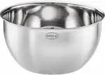 RÖSLE Basic Line Schüssel, formschöne Edelstahlschüssel zur Zubereitung und Aufbewahrung von Spei...