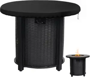 Feuerplatte Abdeckung 100cm Grillplatte Schutzhülle 420D Feuerplattenabdeckung W