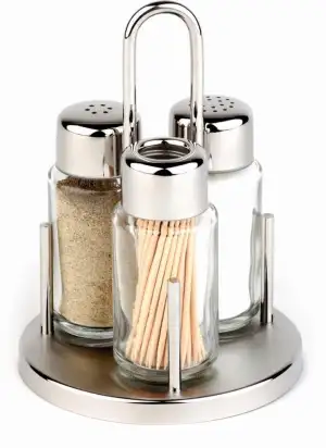 APS 40320 Menage "CLASSIC", Ø 10,5 cm, Höhe 16 cm, Set besteht aus: Salz- und Pf