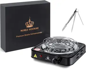 NOBLE HOOKAH Shisha Kohleanzünder für Shisha Kohle Elektrisch Kohlegrill 1000W S