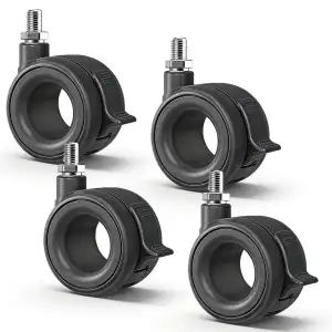 Möbelrollen mit Bremse,Rollen 4er Set, Transportrollen,Schwarz Schwerlastrollen,