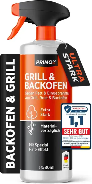 PRINOX Backofenreiniger & Grillreiniger extra stark - 580ml - HAFT EFFEKT - Rauc