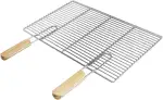 ECD Germany Grillrost aus Edelstahl mit abnehmbaren Griffen 54 x 34 cm rechteckig - robust & rost...