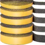 Kamindichtung Ofendichtband Selbstklebend Kamin Ofenrohr Dichtband Dichtung für Kaminofen Kamintür Smoker Ofendichtschnur Feuerfestes Dichtungsband (3mm x 10mm x 2m)