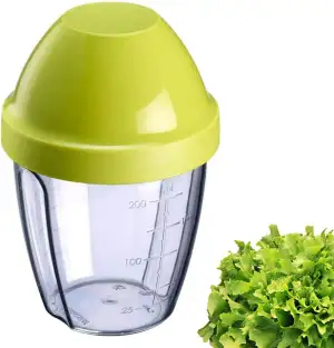 Westmark 3089227A Schüttelbecher "Mix-Ei", PP/PE/SAN, grün / transparent, 12,8 x