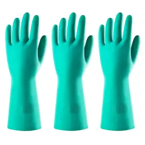 ThxToms Chemikalienschutzhandschuhe aus Nitril, Säurefeste Arbeitshandschuhe für