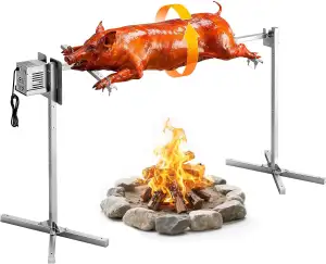 VEVOR Spanferkelgrill Lammgrill Spießbratengrill 1422,4 mm Rotisserie-Grill AC 2