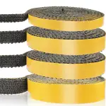 Kamin Dichtband, Selbstklebend Dichtung für Kaminofen, Ofenrohr, Kamintür, Schornsteinverlängerung, Smoker, Hitzebeständiger Ofendichtschnur (3mm x 20mm x 2m)