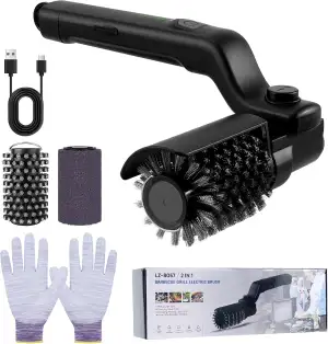 Kabellose Elektrische Grillbürste, Elektrischer Grillreiniger für den Außenberei