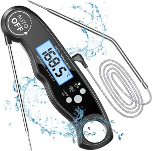 Fleischthermometer Digital, Sofort Ablesbares Bratenthermometer Grillthermometer