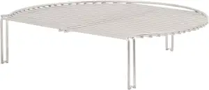 BBQ-Toro Edelstahl Warmhalterost rund | 40 x 33 x 10 cm | passend für Ø 57 cm Ku