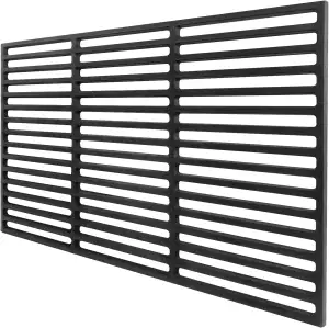 UISEBRT Gusseisen Grillrost 60 x 40cm - Rechteck Gussrost Emailliert Grillgitter