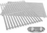 QuliMetal Grillroste Edelstahl für Weber Spirit 200 und Spirit II 200 Serie, 44,5 cm, passend für...