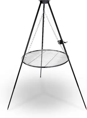 Berdsen Schwenkgrill Dreibein 80 cm Grillrost Feuerstelle Rostfrei Höhenverstell