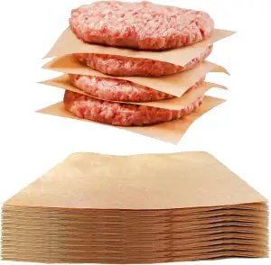 Antihaft Burgerpapier – Burgerpapier 500 Stück, 14x14cm Backpapier für Burgerpre