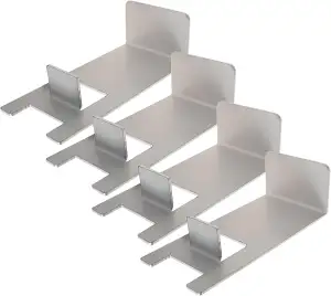 BBQ-Toro Edelstahl Grillrost Erhöhung Set (4 Stück) | Passend für Grillrost und 