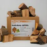 Landree® Apfel Grillholz Wood Chunks 3,5KG - Apfelholz mit AromaRinde