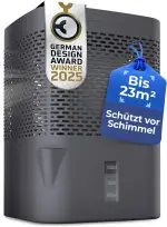 BonAura® Luftentfeuchter ohne Strom - Raumentfeuchter für Keller, Bad uvm. - 680g Luftenfeuchter Nachfüllpack inklusive - Entfeuchter und Luftentfeuchter Granulat im Set - Schutz vor Schimmel