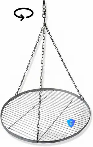 Edelstahl Grillrost Restposten Ø 60 cm – Feingliedriger Grillrost, rund mit Dreh