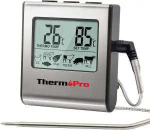 ThermoPro TP16 Digitales Bratenthermometer Ofenthermometer Fleischthermometer Gr