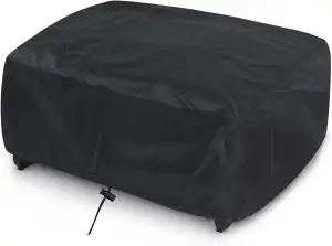 Abdeckung für Plancha, Maße: 56 x 50 x 20 cm, leicht anzubringen, Wasser- und staubdicht, UV-Schutz, Schwarz, Universal-Abdeckung für Plancha